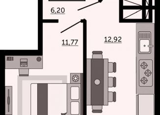 Продам 1-ком. квартиру, 36 м2, Ростов-на-Дону, Кировский район