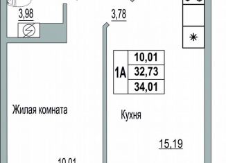 Продажа 1-ком. квартиры, 34 м2, Псковская область, Линейная улица, 85