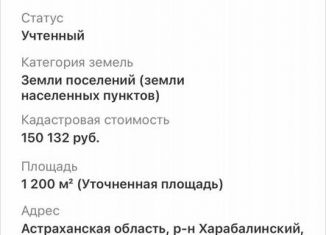 Продам земельный участок, 12 сот., Астраханская область, улица Кирова