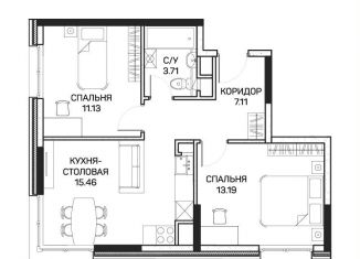 Продам 2-ком. квартиру, 50.6 м2, Москва, метро Медведково, улица Корнейчука, 27