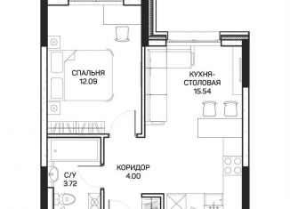 Продаю однокомнатную квартиру, 35.5 м2, Москва, улица Корнейчука, 27, метро Медведково