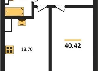 Продается 1-ком. квартира, 40.4 м2, поселок Васильково