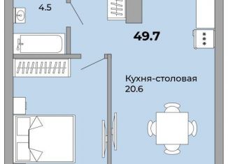 Продаю 1-комнатную квартиру, 49.7 м2, Екатеринбург, Орджоникидзевский район, Черниговский переулок, 20