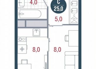 Продаю квартиру студию, 25 м2, Москва, Кавказский бульвар, 51