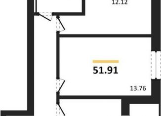 Продам двухкомнатную квартиру, 51.9 м2, поселок Васильково