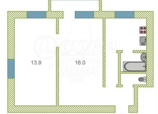 Продам 2-комнатную квартиру, 45 м2, Тюмень, улица 50 лет ВЛКСМ, 99, Ленинский округ