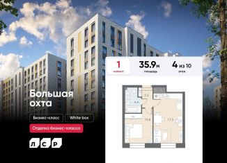 1-ком. квартира на продажу, 35.9 м2, Санкт-Петербург