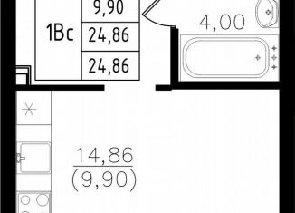 Продается квартира студия, 24.9 м2, Казань, Авиастроительный район