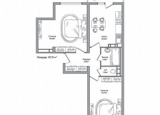 Продажа 2-ком. квартиры, 59.7 м2, Ярославль