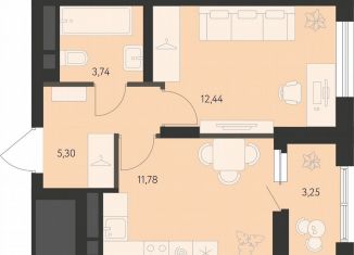 Продаю однокомнатную квартиру, 34.8 м2, Екатеринбург, метро Чкаловская