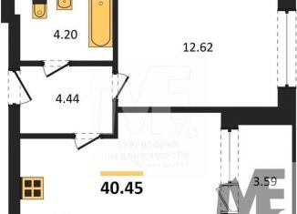 Однокомнатная квартира на продажу, 40.5 м2, Пионерский