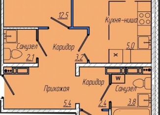 Продаю двухкомнатную квартиру, 67.4 м2, Кемерово, Притомский проспект, 30А