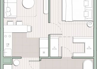 Продажа 1-комнатной квартиры, 39.2 м2, Москва