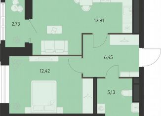 Продажа однокомнатной квартиры, 39.2 м2, Екатеринбург, метро Чкаловская