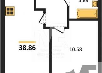 Продается 1-комнатная квартира, 38.9 м2, Калининград, Московский район, Батальная улица, 65Б