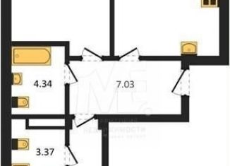 Продам двухкомнатную квартиру, 66.4 м2, Пионерский