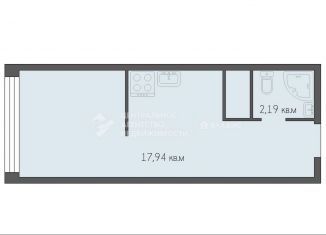 Продажа квартиры студии, 20.1 м2, Рязань, улица Александра Полина, 3, Московский район