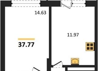 Продажа однокомнатной квартиры, 37.8 м2, Воронеж, Московский проспект, 66