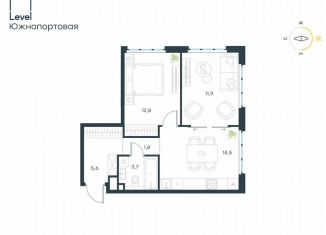 Продается 2-комнатная квартира, 50.3 м2, Москва, метро Автозаводская, жилой комплекс Левел Южнопортовая, 14