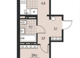 Продается 2-ком. квартира, 46.9 м2, Алтайский край