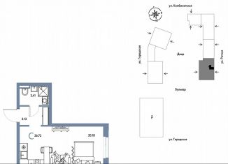 Продам 1-комнатную квартиру, 26.7 м2, Екатеринбург, Ленинский район