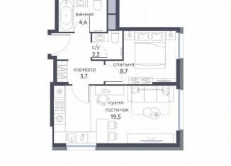 Продаю 2-комнатную квартиру, 40.5 м2, Москва, ЖК Сиреневый парк