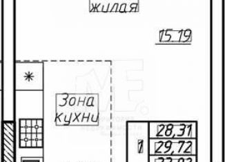 Квартира на продажу студия, 29.7 м2, Пионерский