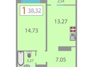 Продажа 1-комнатной квартиры, 37 м2, Тюмень, улица Василия Подшибякина, 19, ЖК Гармония