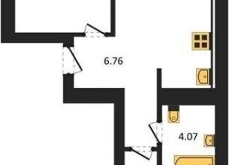 Продается 2-ком. квартира, 54.6 м2, Калининград, Ленинградский район, улица Героя России Катериничева, 9к2