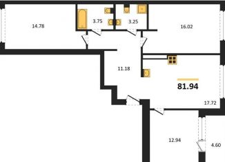 Продажа 3-комнатной квартиры, 81.9 м2, Калининградская область, улица Александра Невского, 194А