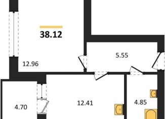 Продам 1-комнатную квартиру, 38.1 м2, Калининград, Ленинградский район, улица Александра Невского, 194А