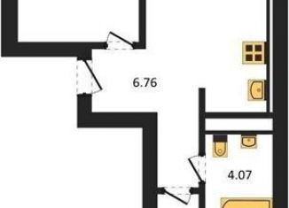 Двухкомнатная квартира на продажу, 55.8 м2, Калининград, Ленинградский район, улица Героя России Катериничева, 9к2