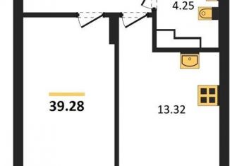 Продам 1-ком. квартиру, 39.3 м2, Калининград, Московский район, Батальная улица, 65А