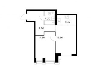 Продается двухкомнатная квартира, 49.9 м2, Москва, метро Водный стадион