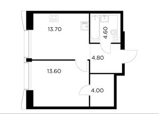 Продаю 1-комнатную квартиру, 40.7 м2, Москва, станция Балтийская