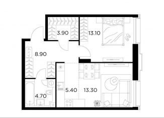 Продается 2-комнатная квартира, 49.3 м2, Москва, САО