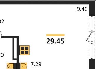 Продаю квартиру студию, 29.5 м2, Калининградская область, улица Нахимова