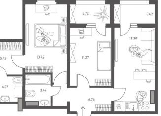 Продается 2-ком. квартира, 64 м2, Липецк, улица Перова, 2Д