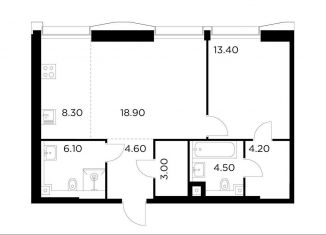 Продажа 2-комнатной квартиры, 63 м2, Москва, метро Водный стадион