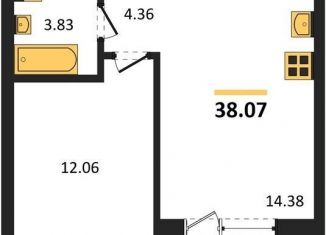 Продажа 1-ком. квартиры, 38.1 м2, Пионерский