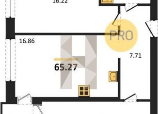 Продается 2-комнатная квартира, 65.3 м2, Калининград, Ленинградский район, улица Александра Невского, 194А