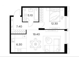 Продается 2-комнатная квартира, 50.5 м2, Москва, метро Водный стадион