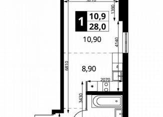 Продаю квартиру студию, 27.9 м2, Химки