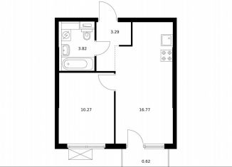 Продам 1-ком. квартиру, 34.8 м2, Ленинградская область, Невская улица, 15к1