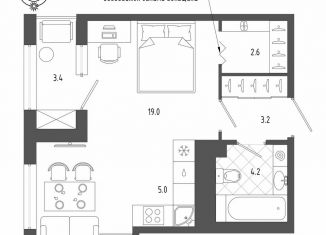 Продам 1-ком. квартиру, 41.7 м2, Санкт-Петербург, Измайловский бульвар, 11, Адмиралтейский район