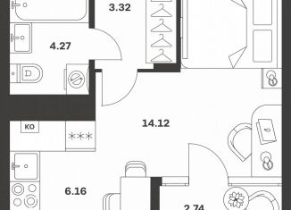 Продаю квартиру студию, 30.6 м2, Тула, Центральный территориальный округ