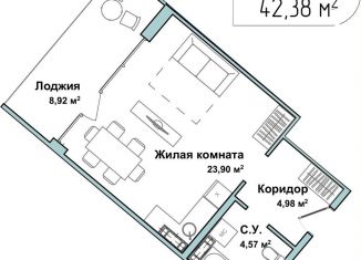 Продаю 1-ком. квартиру, 42.2 м2, Севастополь, улица Лётчиков, 10