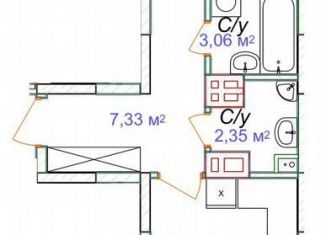 Продаю 1-комнатную квартиру, 44.1 м2, Минеральные Воды