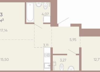 Продается 2-комнатная квартира, 64.5 м2, Иркутск, Советская улица, 109/3