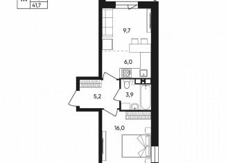 Продаю 1-комнатную квартиру, 41.7 м2, Пермский край, Белозёрская улица, 30А